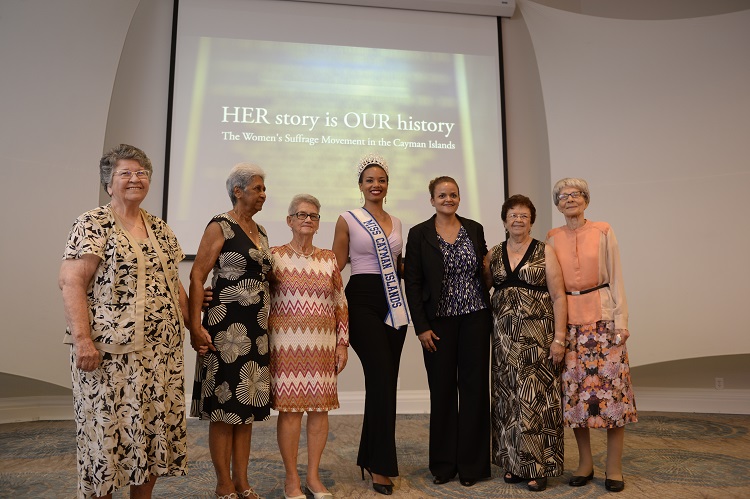 Minister Rivers, Miss Cayman & 5 Signatories