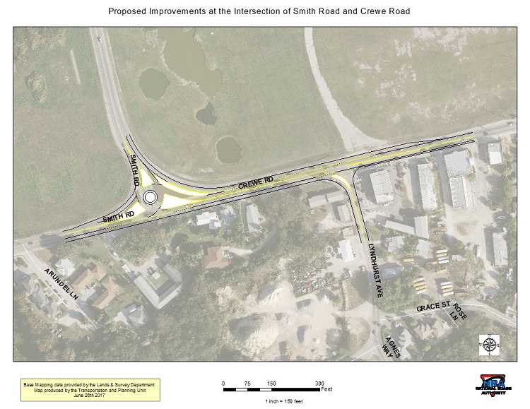 Improvements at Smith Road and Crewe Road