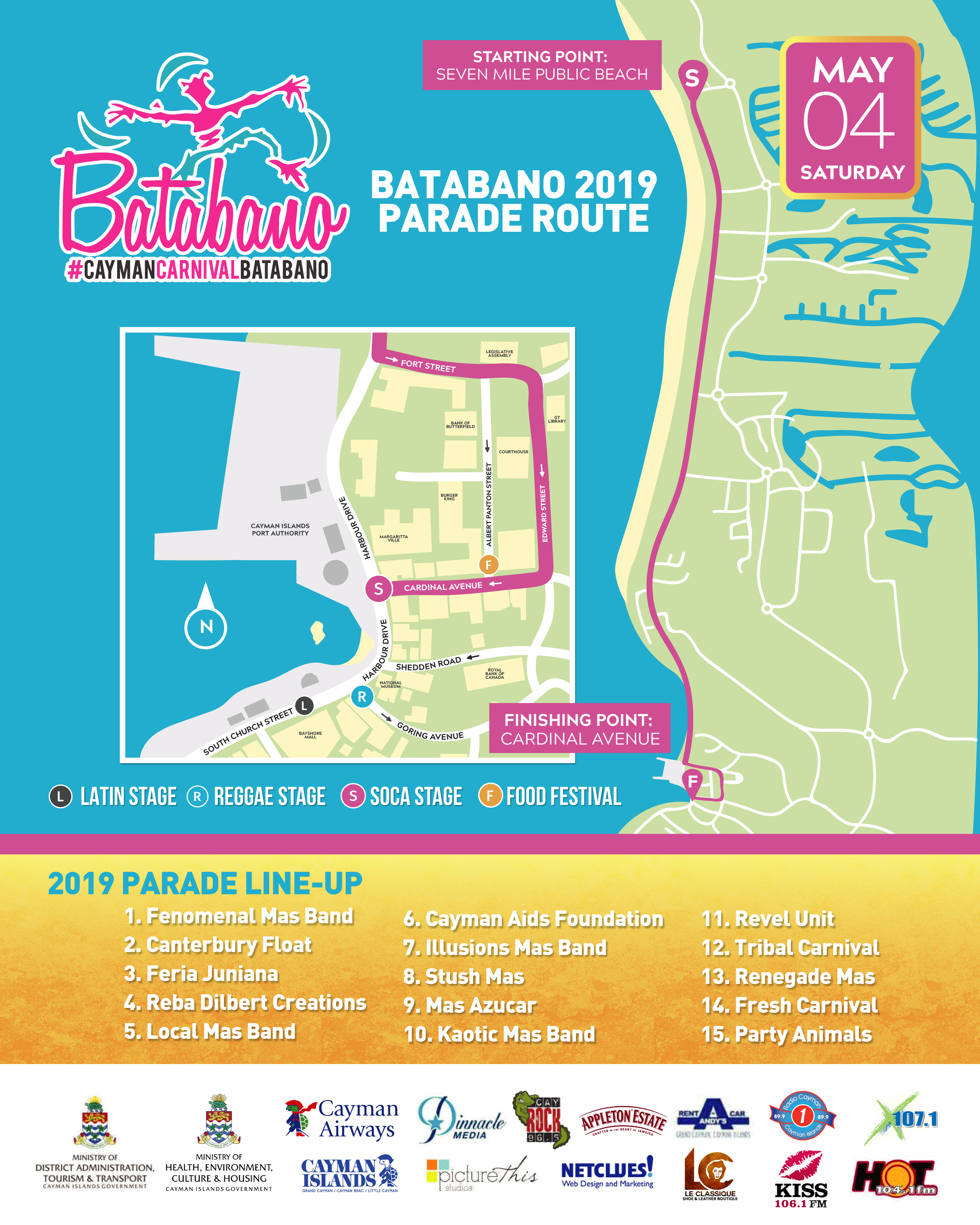 Batabano parade route 2019 final