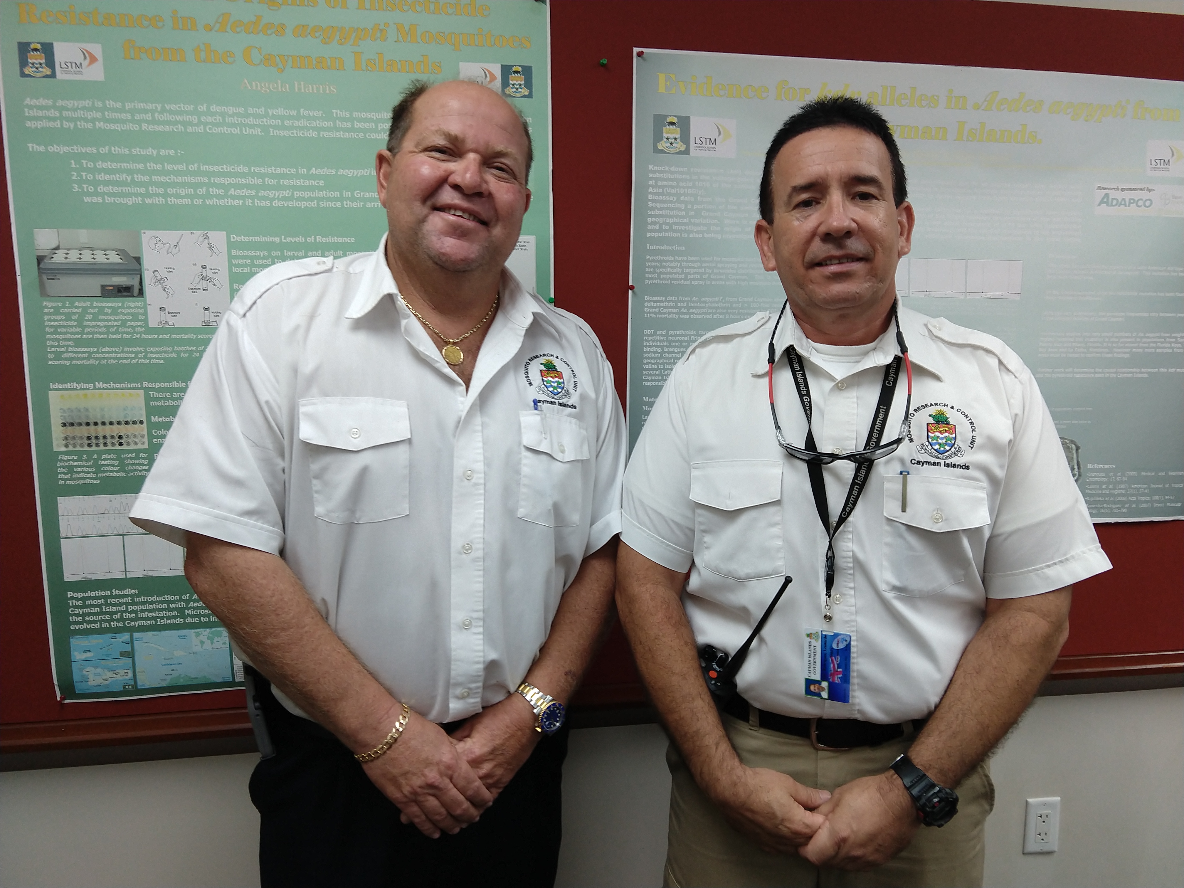 Recently promoted Senior DPOs Marcus Grizzel (left) and Leonardo Rodriguez