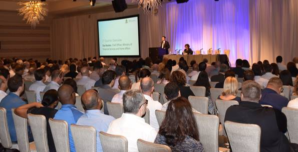 Over 400 financial services industry professionals attended the event.