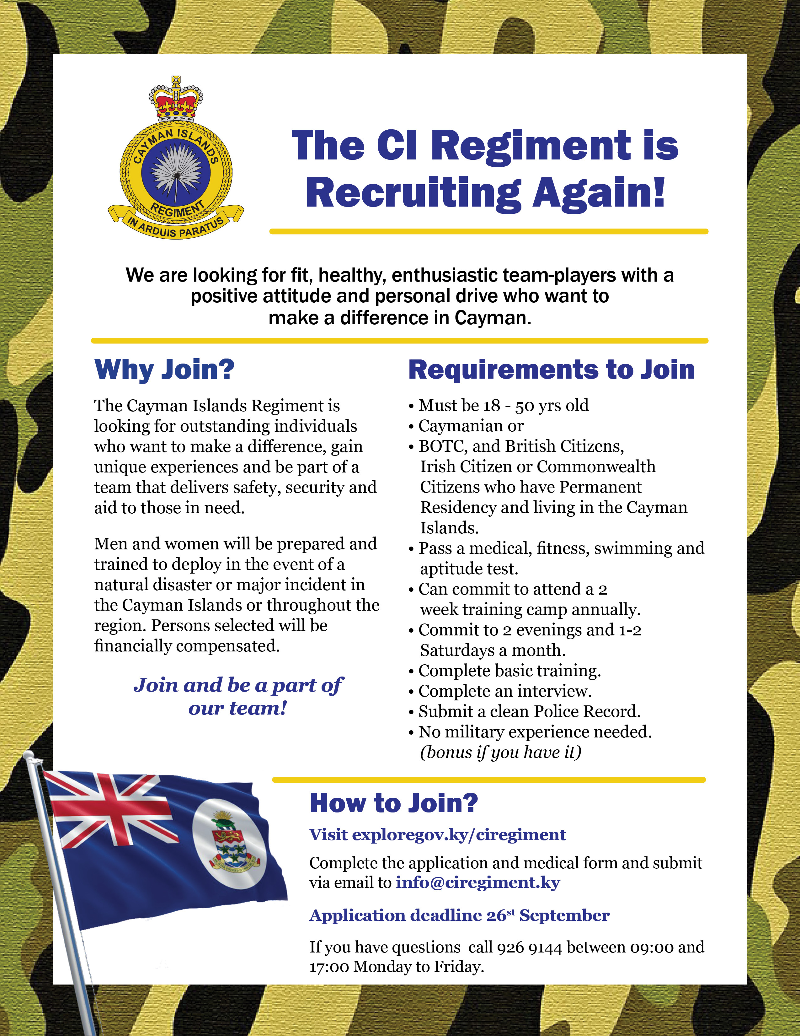 CI Regiment 2nd Recruitment_Flyer
